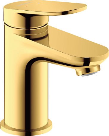 Duravit Wave Single Lever Basin Mixer S - Size without Waste - Polished Gold - WA1010002034 - TAP 'N' SHOWER