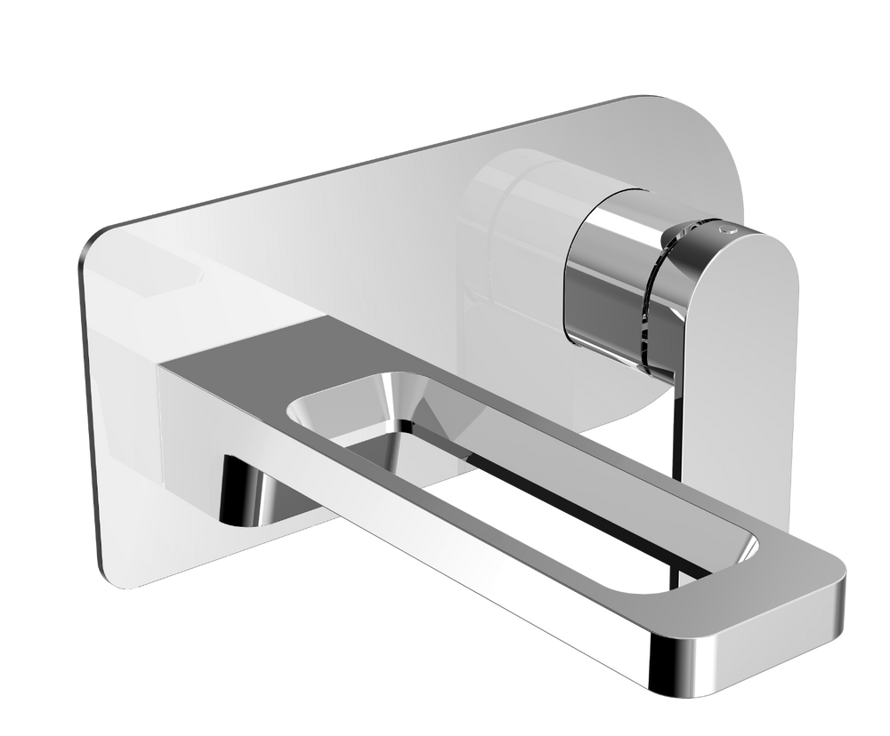 JTP AXEL Single Lever Wall Mounted Basin Mixer - Chrome - 74231