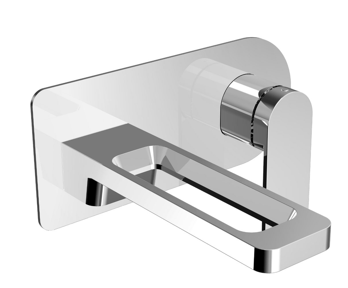 JTP AXEL Single Lever Wall Mounted Basin Mixer - Chrome - 74231 - TAP 'N' SHOWER