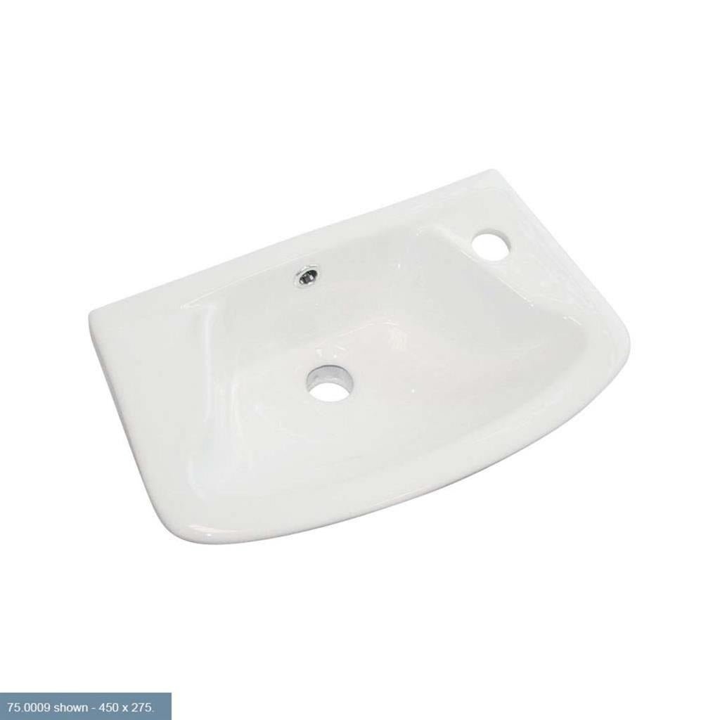 Eastbrook Loire 1 Tap Hole Cloakroom Basin 350mm - White - 75.0008 - TAP 'N' SHOWER