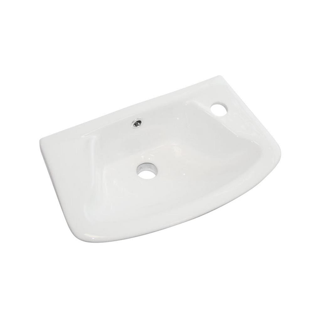 Eastbrook Loire 1 Tap Hole Cloakroom Basin 450mm - White - 75.0009 - TAP 'N' SHOWER