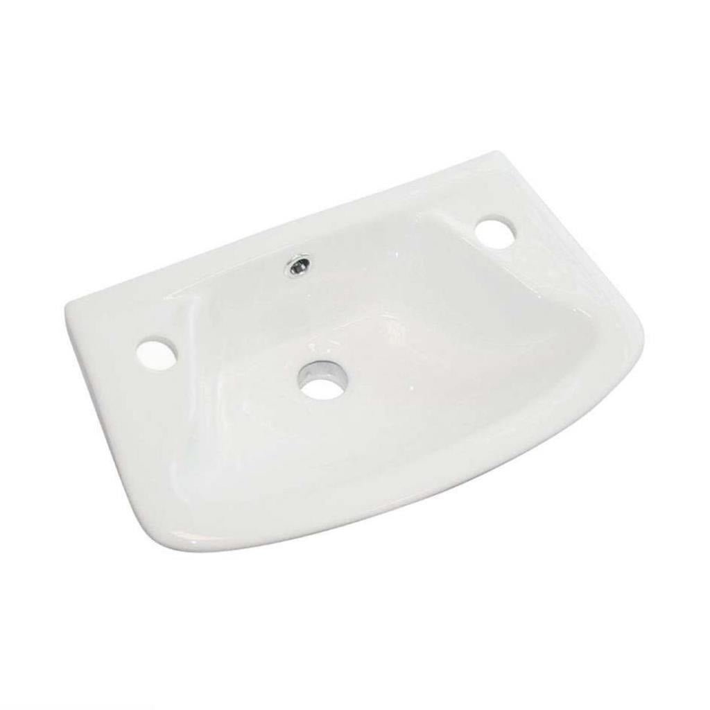 Eastbrook Loire 2 Tap Hole Cloakroom Basin 350mm - White - 75.0018 - TAP 'N' SHOWER