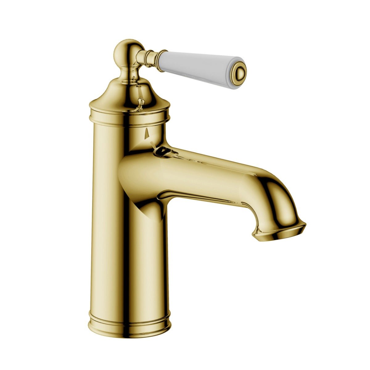 JTP Single Lever Basin Mixer - Antique Brass - 85001G - TAP 'N' SHOWER