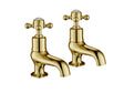 JTP Grosvenor Cross Bath Taps - Antique Brass - 76015G