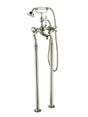 JTP Grosvenor Freestanding Bath Shower Mixer With Kit - Nickel - 76275FSNK