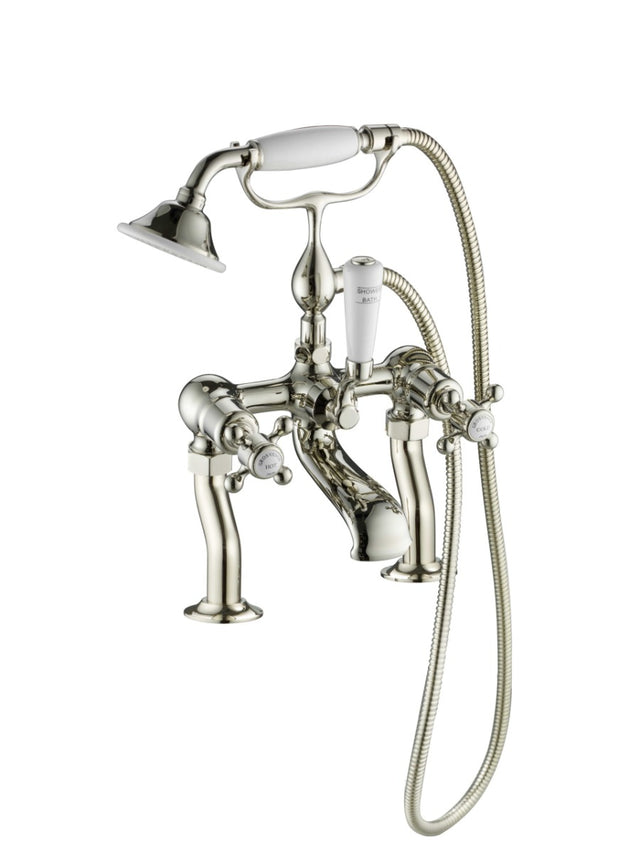 JTP Deck Mounted Bath Shower Mixer with Kit - Nickel - 76275NK