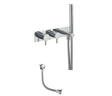 JTP Round Thermostat with Attached Handshower and Bath Filler - Chrome - COM051