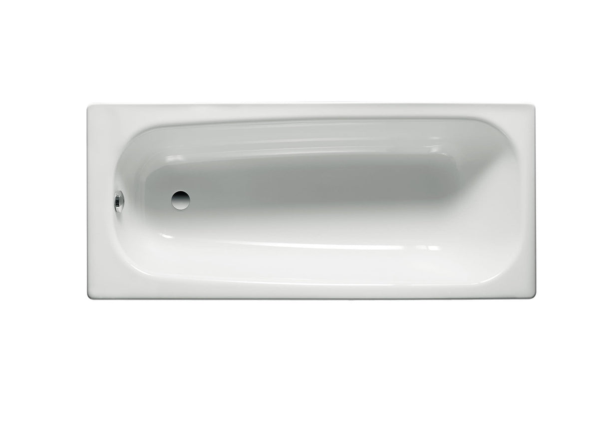 Roca Contesa Bath 0 Tapholes 1700 x 700mm - White - 2358K0000 - TAP 'N' SHOWER