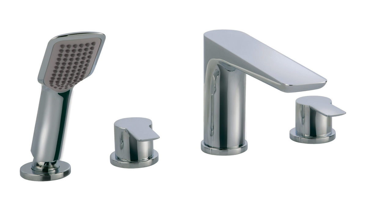 JTP Amore 4 Hole Bath Shower Mixer - Chrome - 79277 - TAP 'N' SHOWER