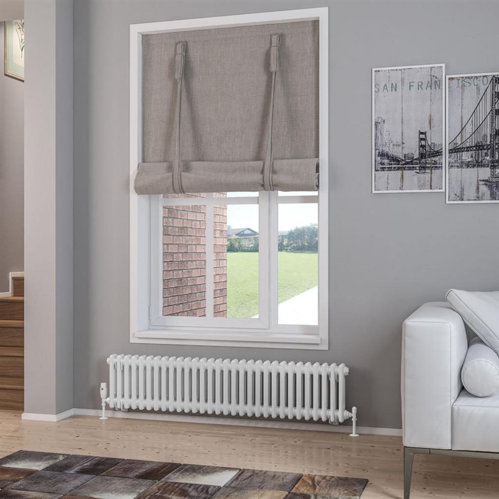 Eastbrook Rivassa Traditional Two Column Radiator 300mm x 1373mm - Gloss White - 81.0006 - TAP 'N' SHOWER