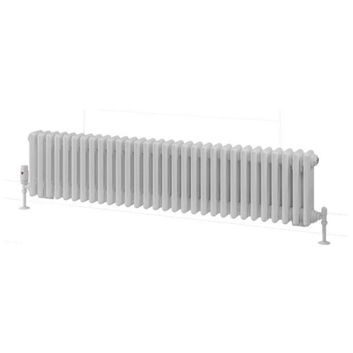 Eastbrook Rivassa Traditional 3 Column Radiator 300mm x 1373mm - Gloss White - 81.0014 - TAP 'N' SHOWER