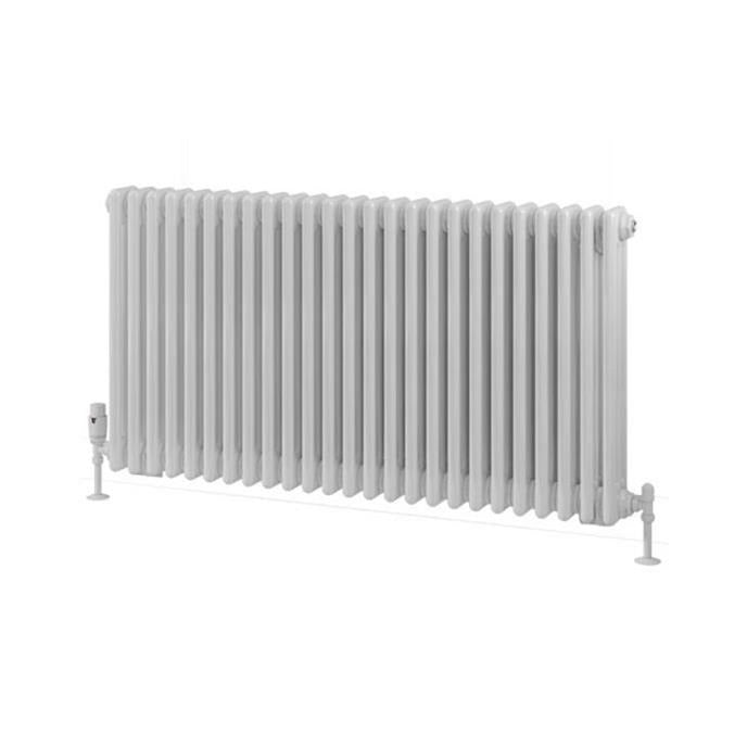 Eastbrook Rivassa Traditional 3 Column Radiator 600mm x 1148mm - Gloss White - TAP 'N' SHOWER