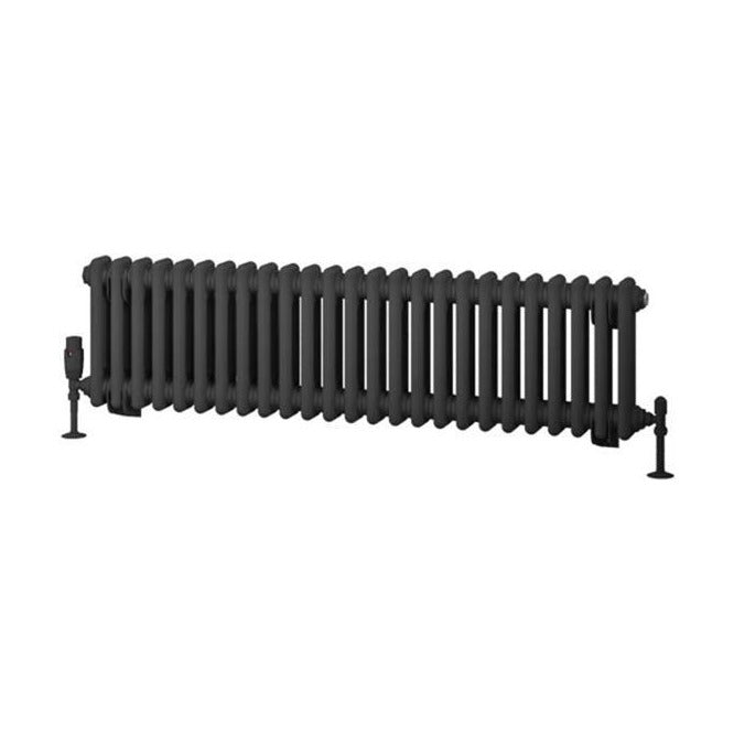 Eastbrook Rivassa Traditional Two Column Radiator 300mm x 1148mm - Matt Anthracite - 81.0021 - TAP 'N' SHOWER