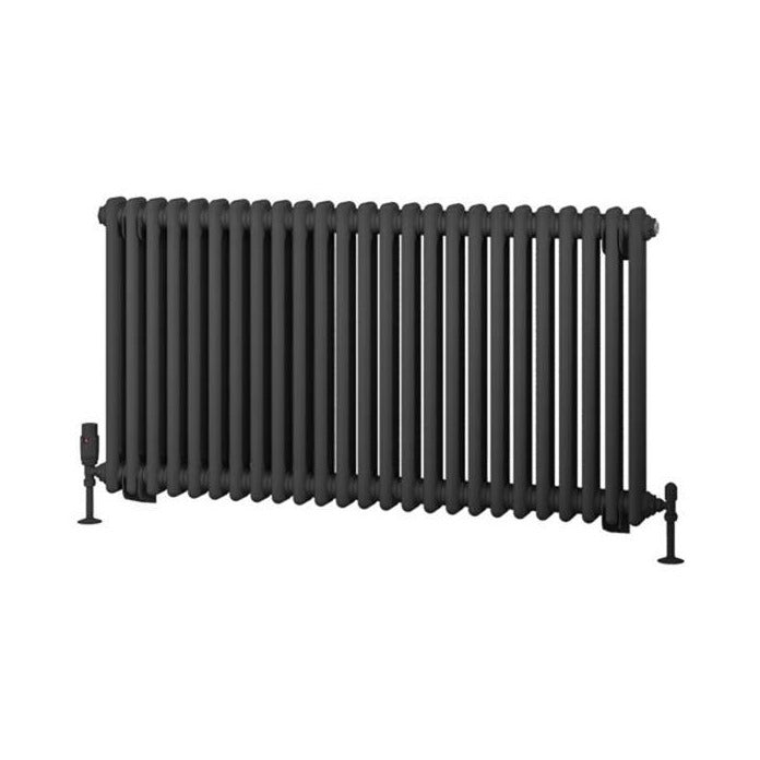 Eastbrook Rivassa Traditional Two Column Radiator 600mm x 1148mm - Matt Anthracite - 81.0025 - TAP 'N' SHOWER