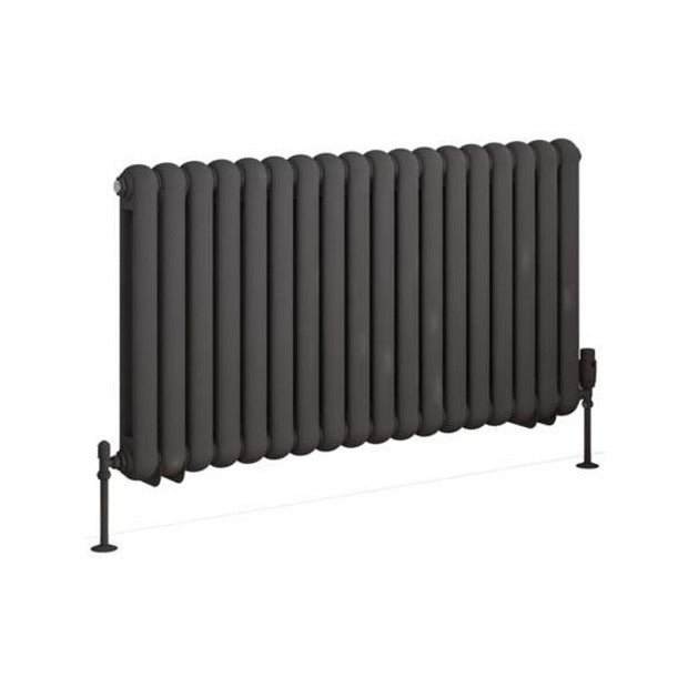Eastbrook Rubano Horizontal Column Radiator 600mm x 1103mm - Matt Anthracite - 81.0063 - TAP 'N' SHOWER