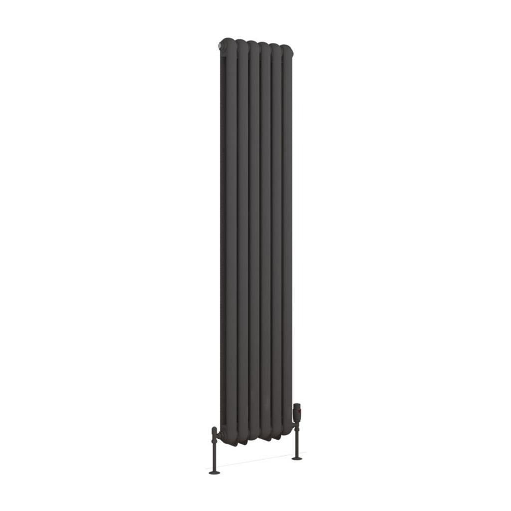 Eastbrook Rubano Vertical Column Radiator 1800mm x 383mm - Matt Anthracite - 81.0064 - TAP 'N' SHOWER