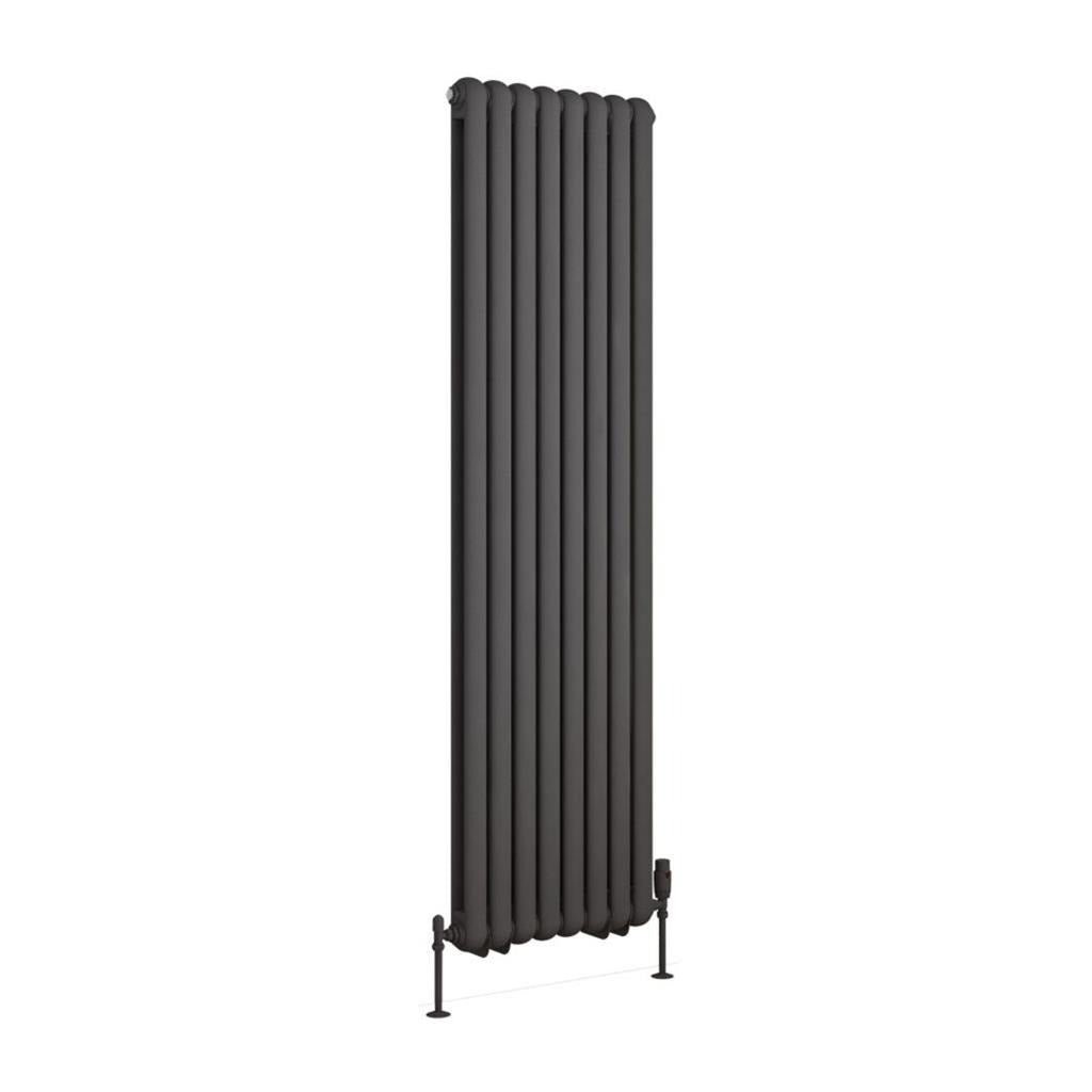 Eastbrook Rubano Vertical Column Radiator 1800mm x 503mm - Matt Anthracite - 81.0065 - TAP 'N' SHOWER