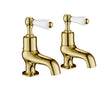 JTP Grosvenor Lever Bath Taps - Antique Brass - 85015G