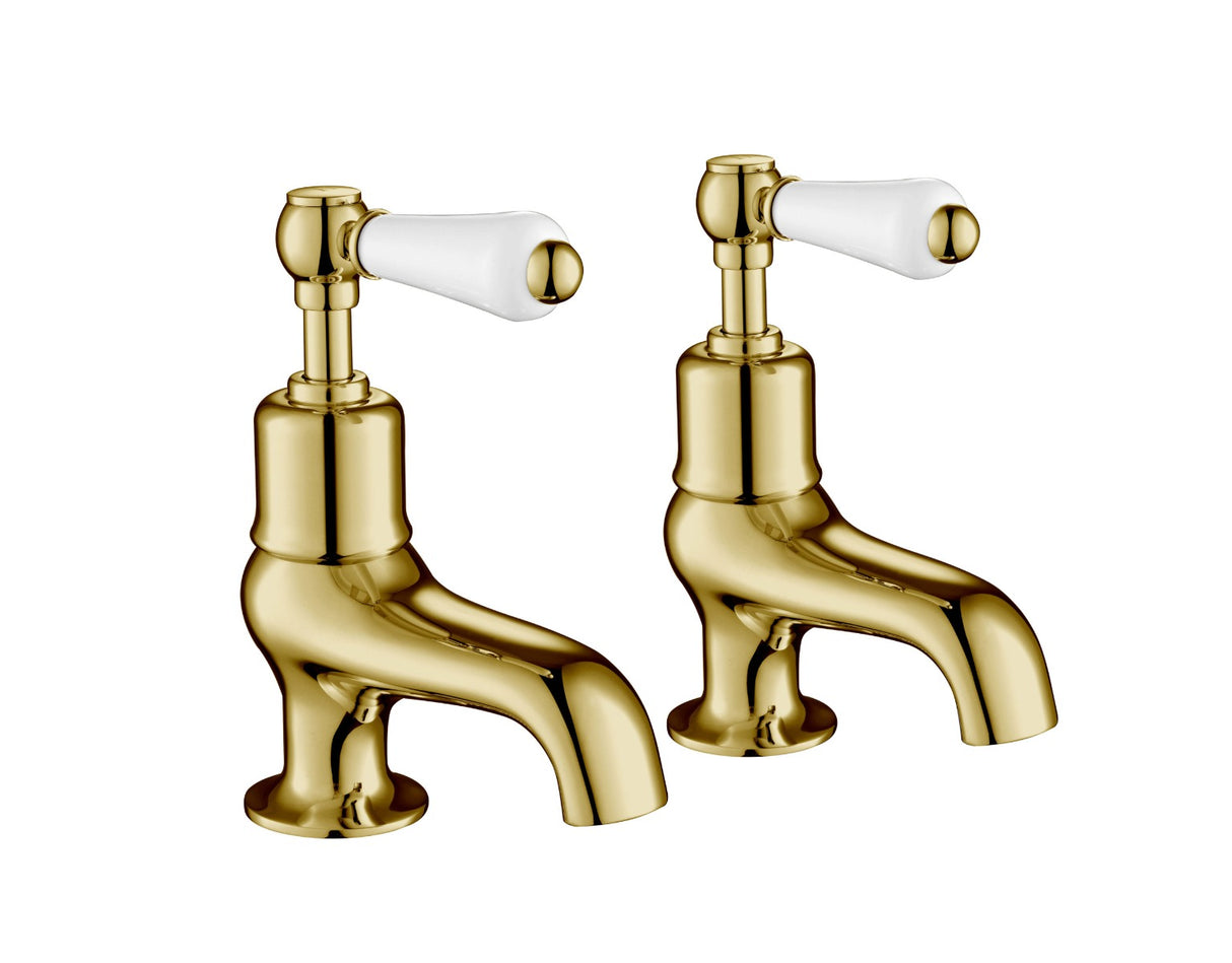 JTP Grosvenor Lever Bath Taps - Antique Brass - 85015G