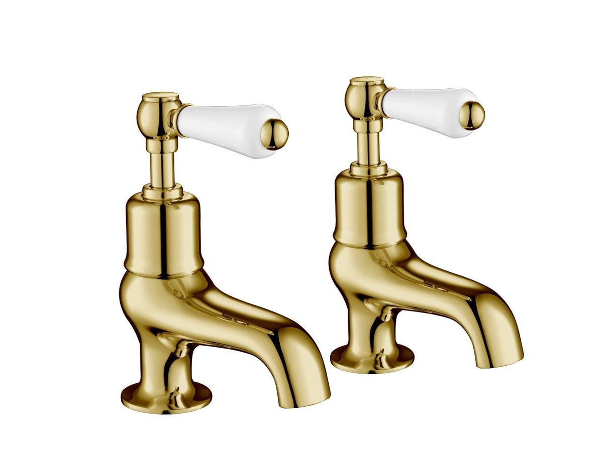 JTP Grosvenor Lever Bath Taps - Antique Brass - 85015G - TAP 'N' SHOWER