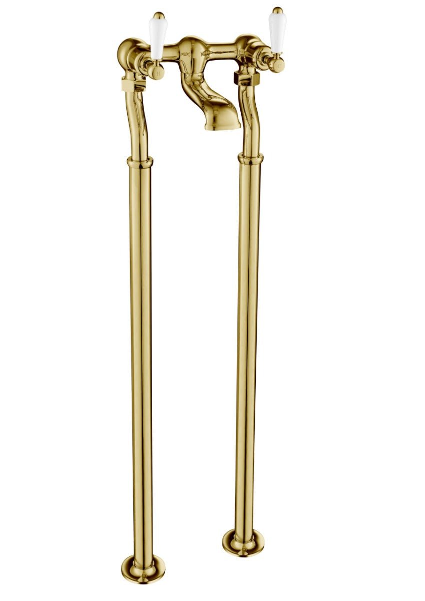 JTP Grosvenor Freestanding Bath Filler - Antique Brass - 85223FSG - TAP 'N' SHOWER