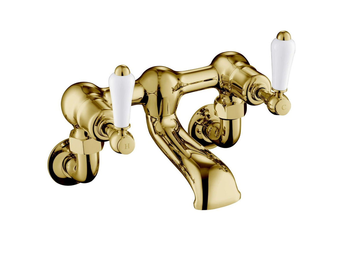 JTP Bath Filler Wall Mounted - Antique Brass - 85223WMG - TAP 'N' SHOWER