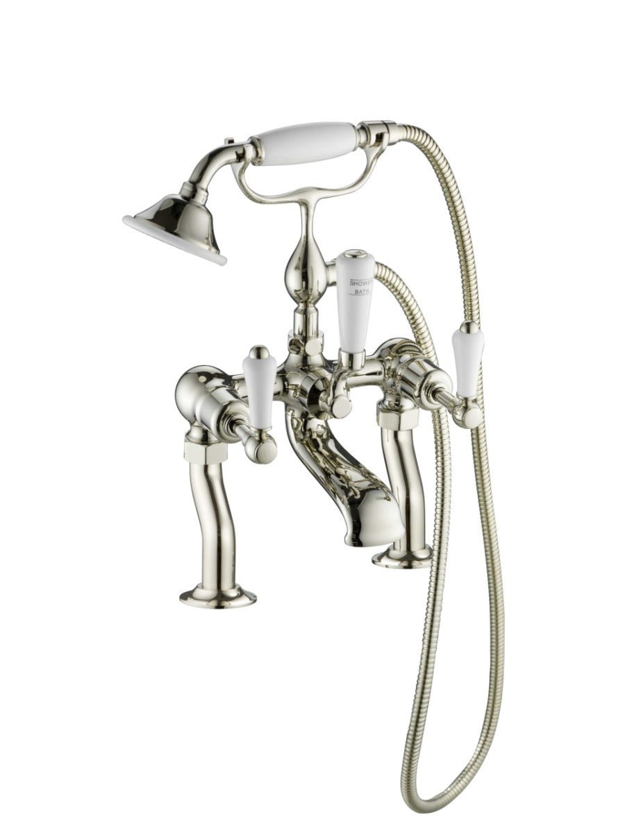 JTP Deck Mounted Bath Filler - Nickel - 85223NK - TAP 'N' SHOWER