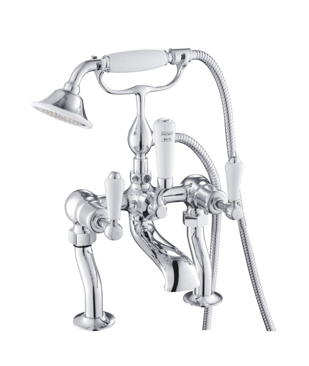 JTP Deck Mounted Bath Shower Mixer with Kit - Chrome - 85275 - TAP 'N' SHOWER