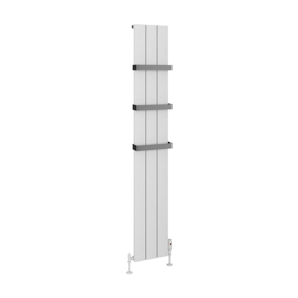 Eastbrook Rosano Aluminium Vertical Flat Panel Radiator 1800mm x 280mm - Matt White - 86.0001 - TAP 'N' SHOWER