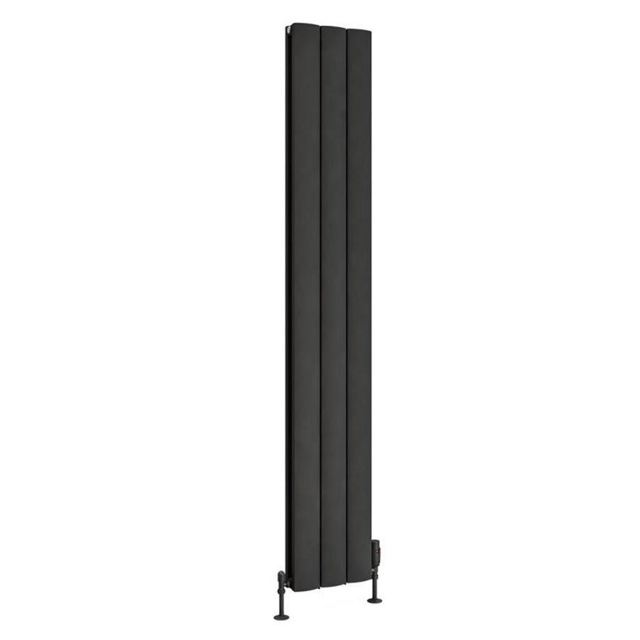 Eastbrook Guardia Aluminium Vertical Radiator 1800mm x 280mm - Matt Anthracite - 86.0030 - TAP 'N' SHOWER