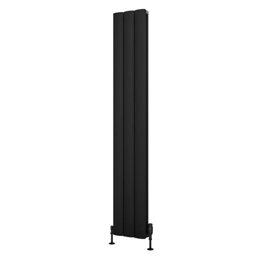Eastbrook Guardia Aluminium Vertical Radiator 1800mm x 280mm - Matt Black - 86.0031 - TAP 'N' SHOWER