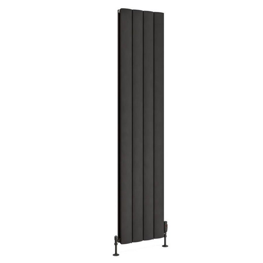 Eastbrook Guardia Aluminium Vertical Radiator 1800mm x 375mm - Matt Anthracite - 86.0033 - TAP 'N' SHOWER
