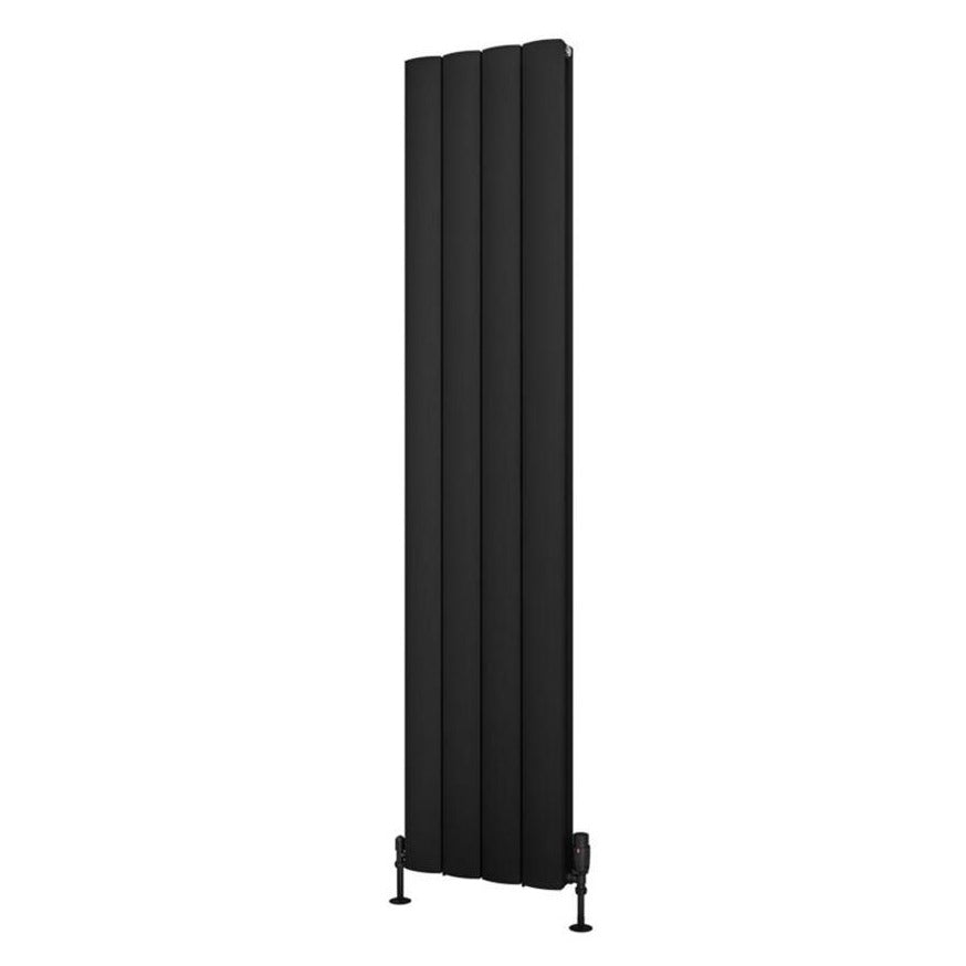 Eastbrook Guardia Aluminium Vertical Radiator 1800mm x 375mm - Matt Black - 86.0034 - TAP 'N' SHOWER