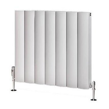 Eastbrook Guardia Aluminium Horizontal Radiator 600mm x 660mm - Matt White - 86.0041 - TAP 'N' SHOWER