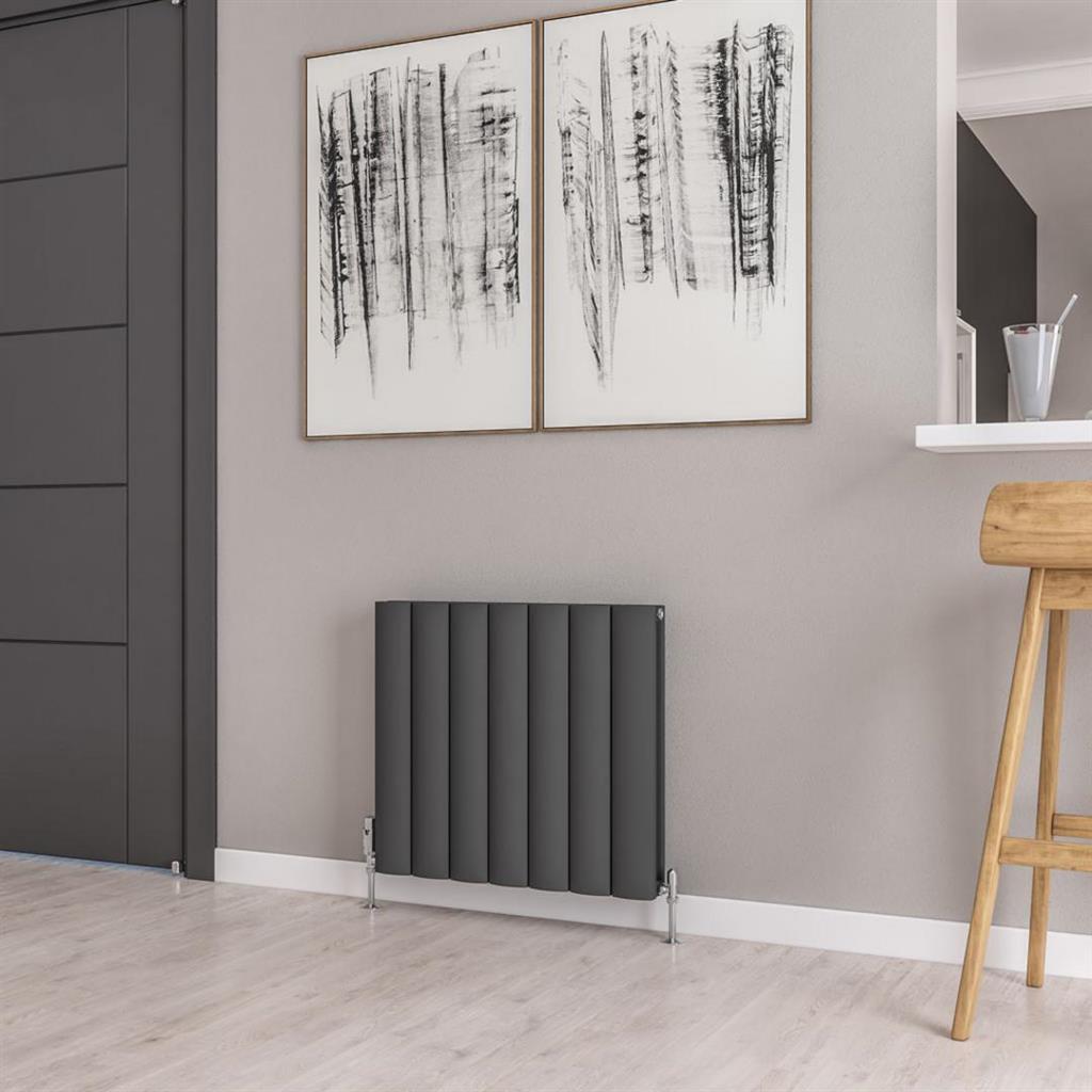 Eastbrook Guardia Aluminium Horizontal Radiator 600mm x 660mm - Matt Anthracite - 86.0042 - TAP 'N' SHOWER