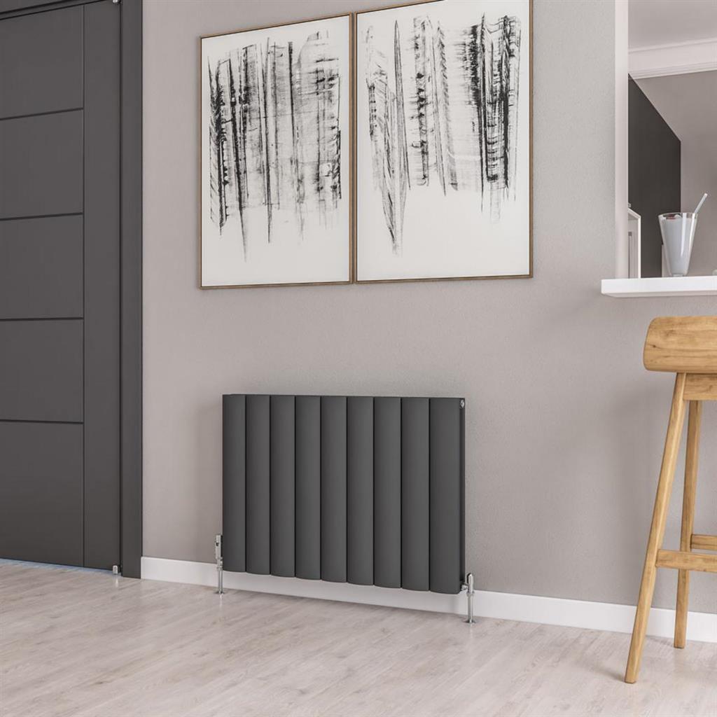 Eastbrook Guardia Aluminium Horizontal Radiator 600mm x 850mm - Matt Anthracite - 86.0045 - TAP 'N' SHOWER