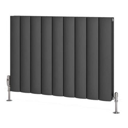 Eastbrook Guardia Aluminium Horizontal Radiator 600mm x 850mm - Matt Anthracite - 86.0045 - TAP 'N' SHOWER