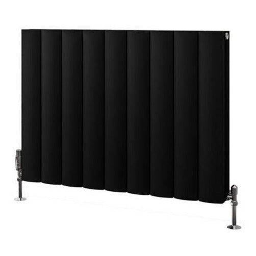 Eastbrook Guardia Aluminium Horizontal Radiator 600mm x 850mm - Matt Black - 86.0046 - TAP 'N' SHOWER