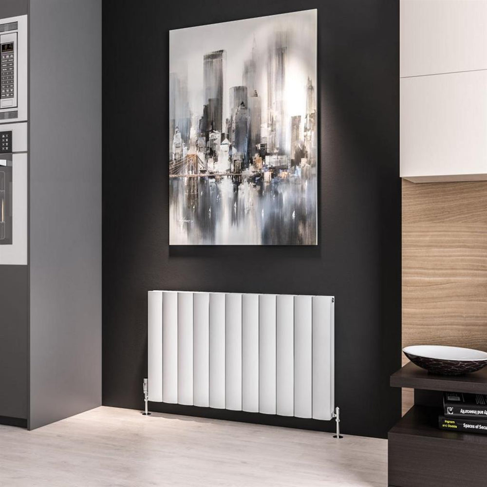 Eastbrook Guardia Aluminium Horizontal Radiator 600mm x 1040mm - Matt White - 86.0047 - TAP 'N' SHOWER