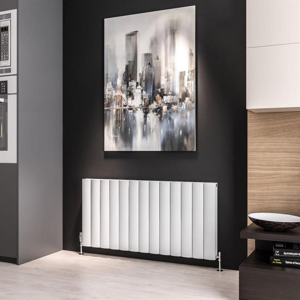 Eastbrook Guardia Aluminium Horizontal Radiator 600mm x 1230mm - Matt White - 86.0050 - TAP 'N' SHOWER