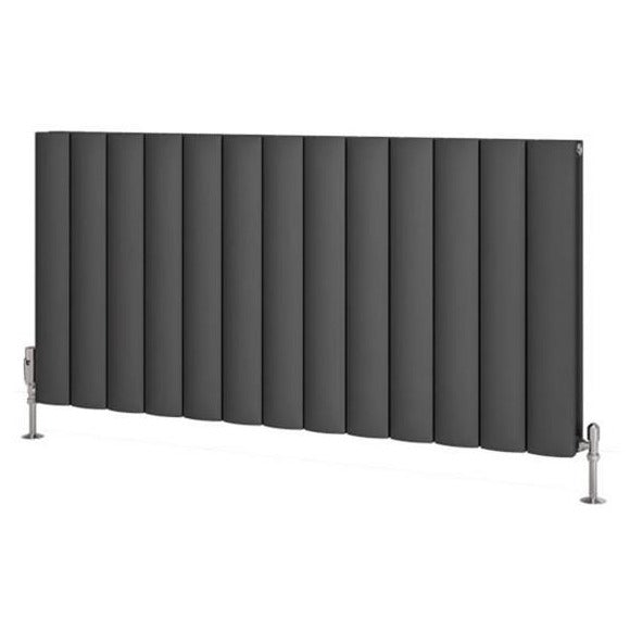 Eastbrook Guardia Aluminium Horizontal Radiator 600mm x 1230mm - Matt Anthracite - 86.0051 - TAP 'N' SHOWER