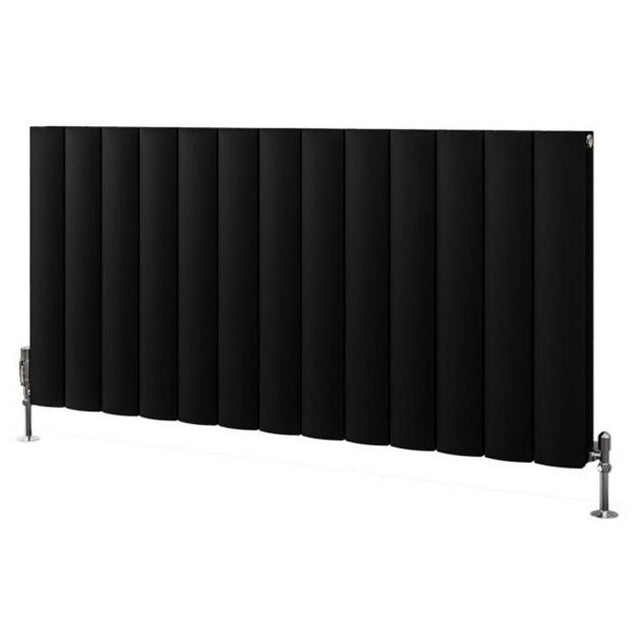 Eastbrook Guardia Aluminium Horizontal Radiator 600mm x 1230mm - Matt Black - 86.0052 - TAP 'N' SHOWER