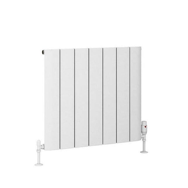 Eastbrook Peretti Aluminium Horizontal Flat Panel Radiator 600mm x 660mm - Matt White - 86.0065 - TAP 'N' SHOWER