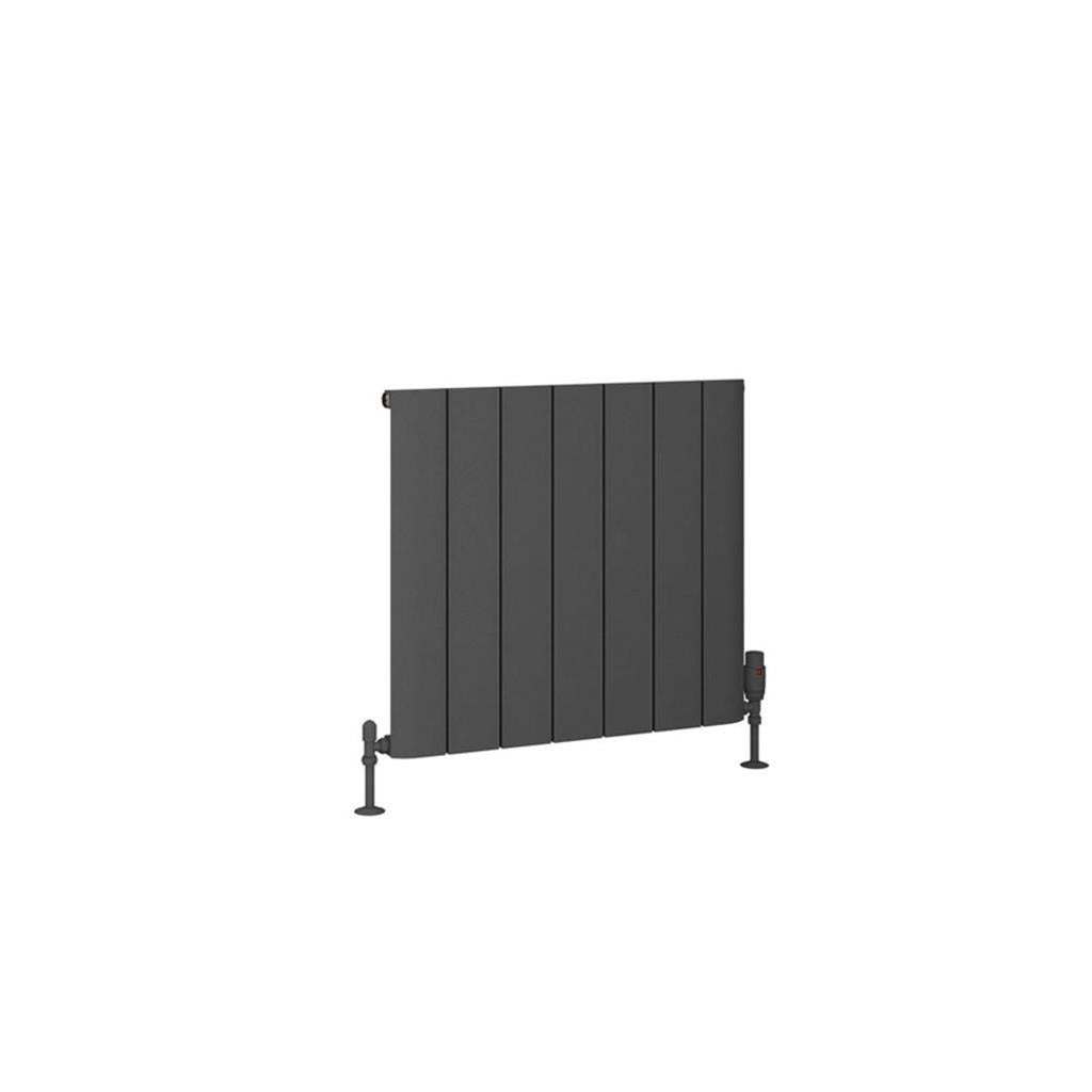 Eastbrook Peretti Aluminium Horizontal Flat Panel Radiator 600mm x 660mm - Matt Anthracite - 86.0066 - TAP 'N' SHOWER