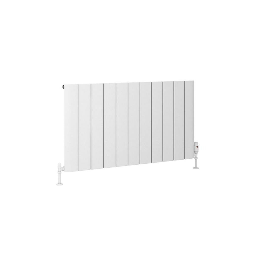 Eastbrook Peretti Aluminium Horizontal Flat Panel Radiator 600mm x 1040mm - Matt White - 86.0071 - TAP 'N' SHOWER