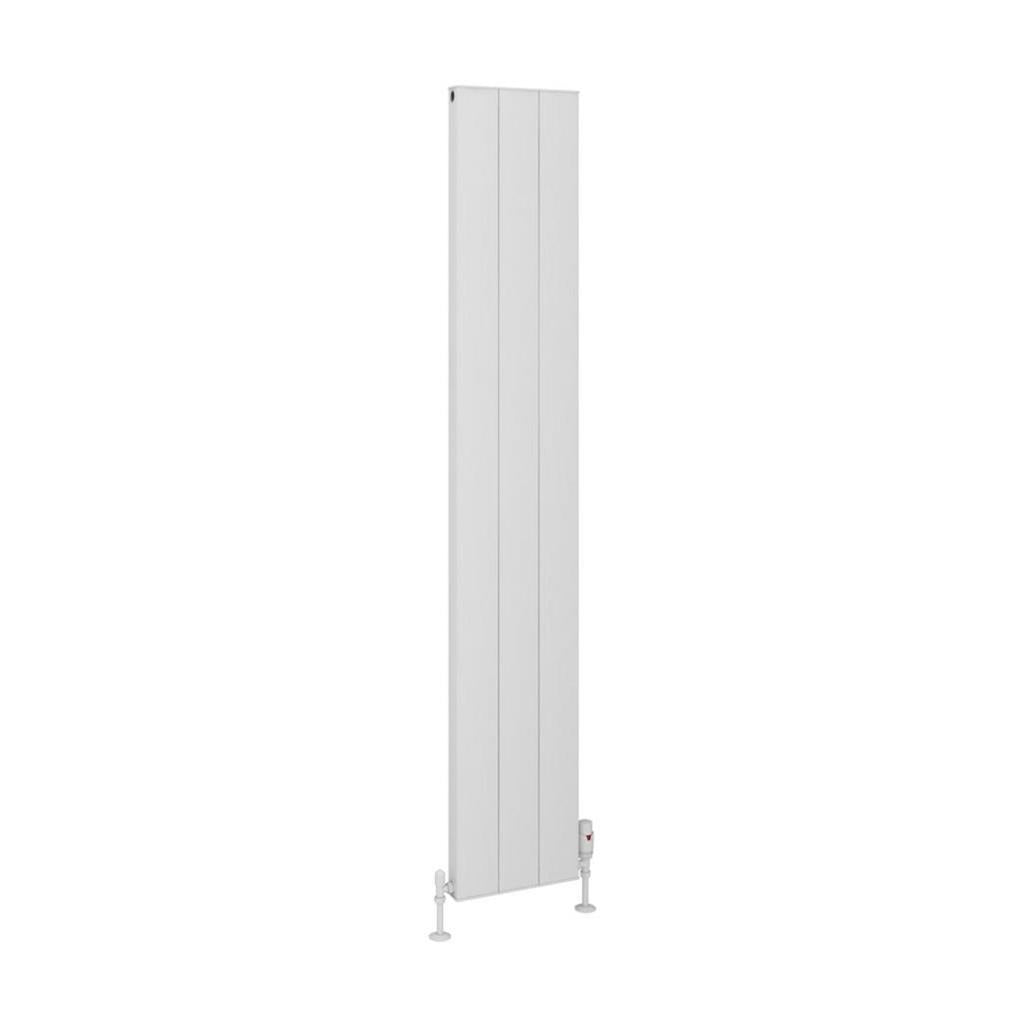 Eastbrook Vesima Aluminium Vertical Radiator 1800mm x 303mm - Matt White - 86.0080 - TAP 'N' SHOWER
