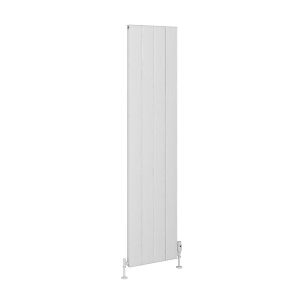 Eastbrook Vesima Aluminium Vertical Radiator 1800mm x 403mm - Matt White - 86.0083 - TAP 'N' SHOWER