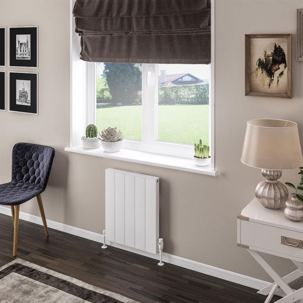 Eastbrook Vesima Aluminium Horizontal Radiators 600mm x 503mm - Matt White - 86.0089 - TAP 'N' SHOWER