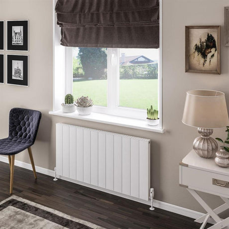 Eastbrook Vesima Aluminium Horizontal Radiators 600mm x 1203mm - Matt White - 86.0101 - TAP 'N' SHOWER