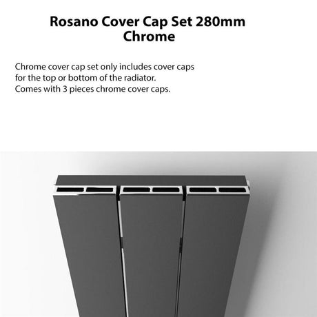 Eastbrook Rosano Top Cover Cap Set 280mm - Chrome - 86.0111 - TAP 'N' SHOWER